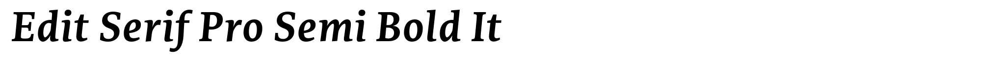 Edit Serif Pro Semi Bold It image